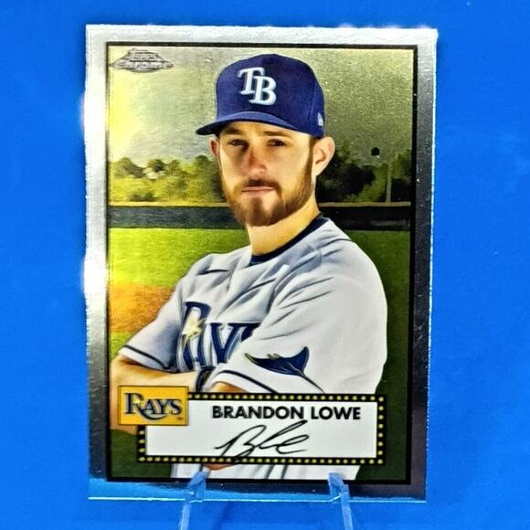 2021 Topps Chrome Platinum Anniversary - Brandon Lowe #326 - Picture 3 of 5